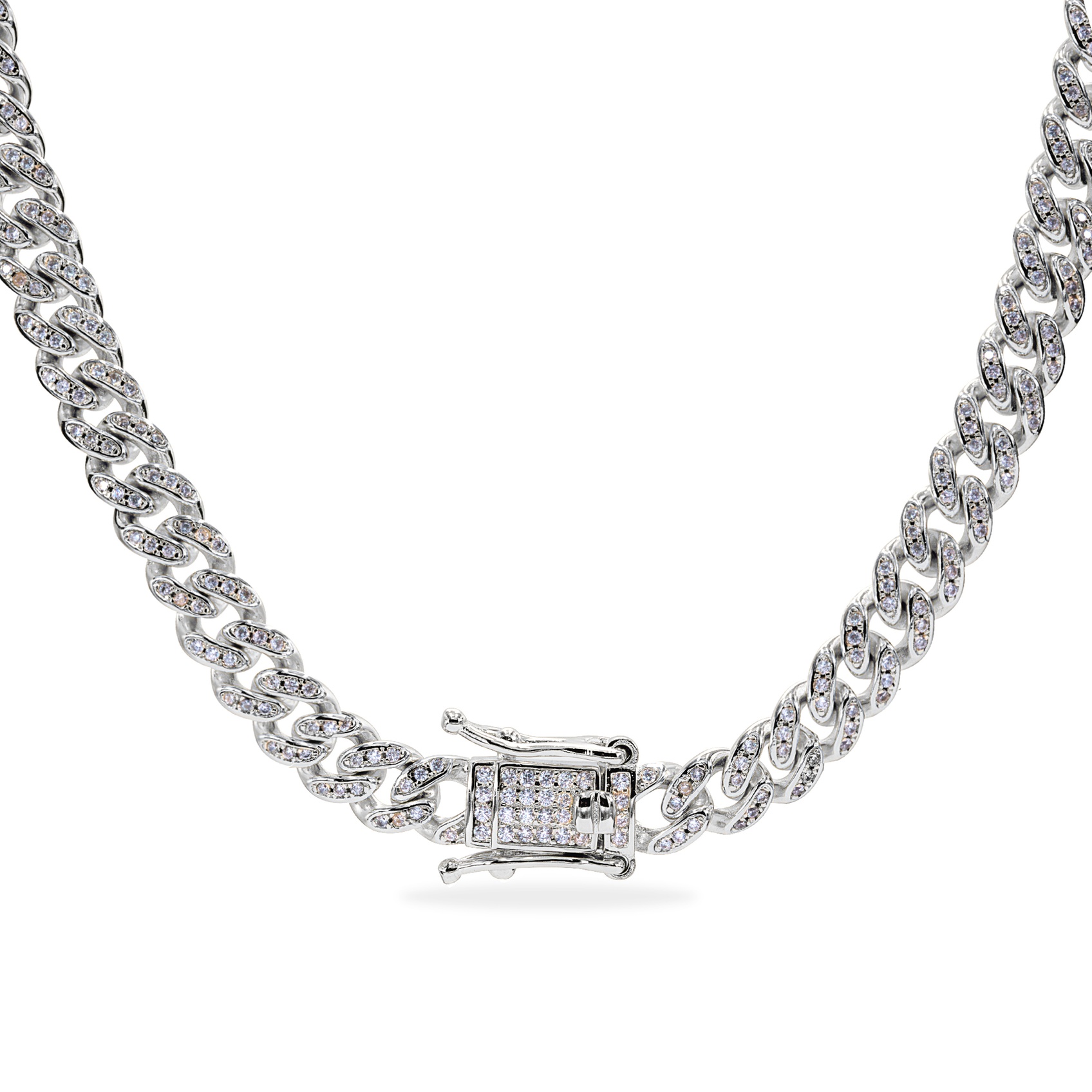 Cuban Chain or Necklace with Zirconia from MonogramHub