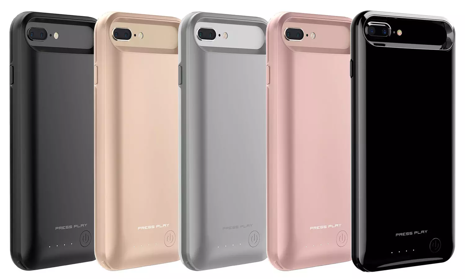 PRESS PLAY Slim Battery Case for iPhone 6/6s, 6/6s+, 7, 7+ - Primary Image
