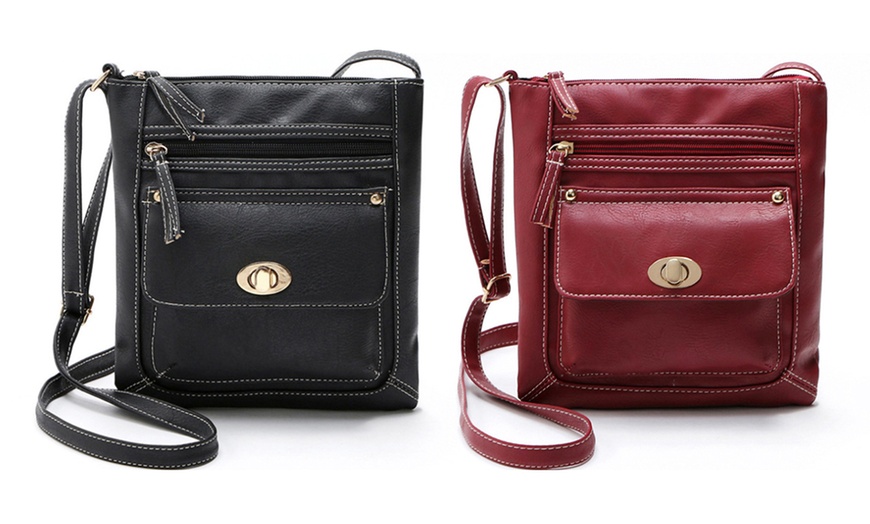 Image 9: One or Two Multifunctional Crossbody Bags with Clasp