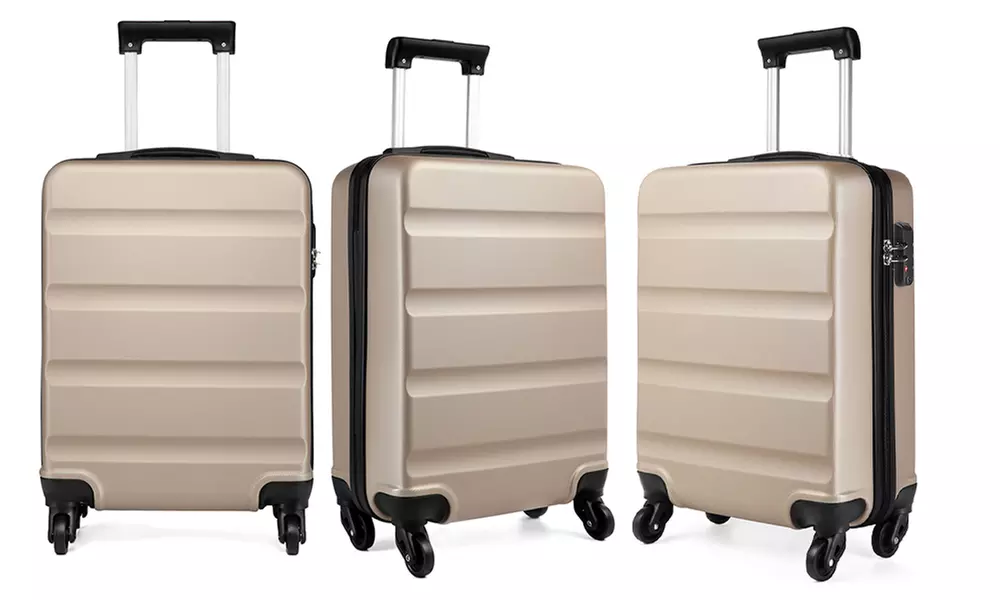 KONO Horizontal Design Hard Shell Suitcase Set with Combination Lock