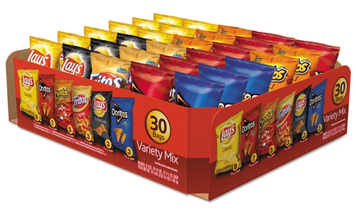 Up To 15% Off on Frito-Lay Variety Mix (30-Bags) | Groupon Goods