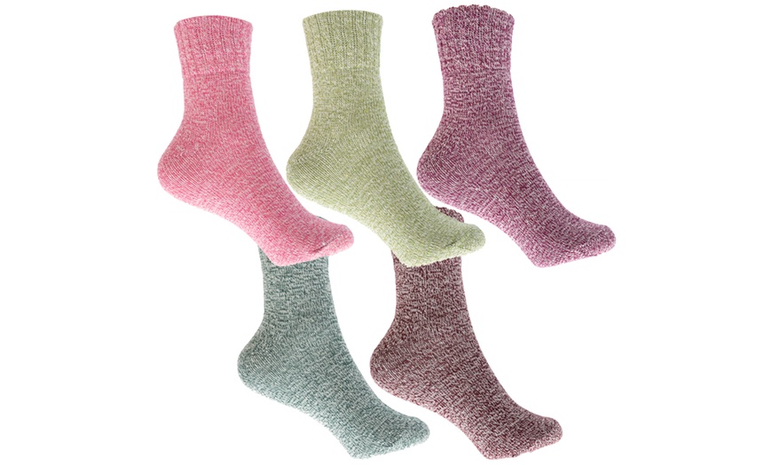 Image 1: Women's Winter Pastel Socks Five-Pack