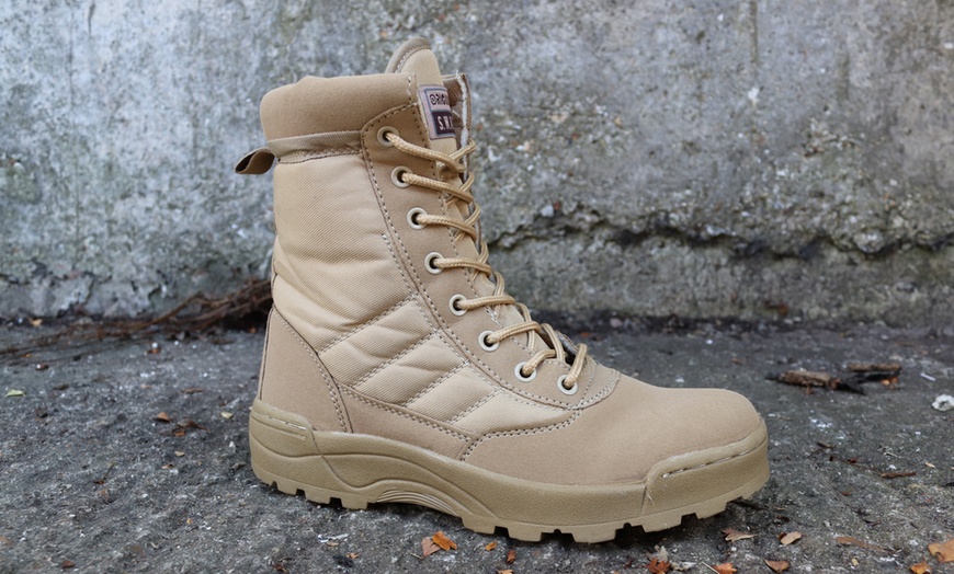 Image 2: Men's Military Style Boots