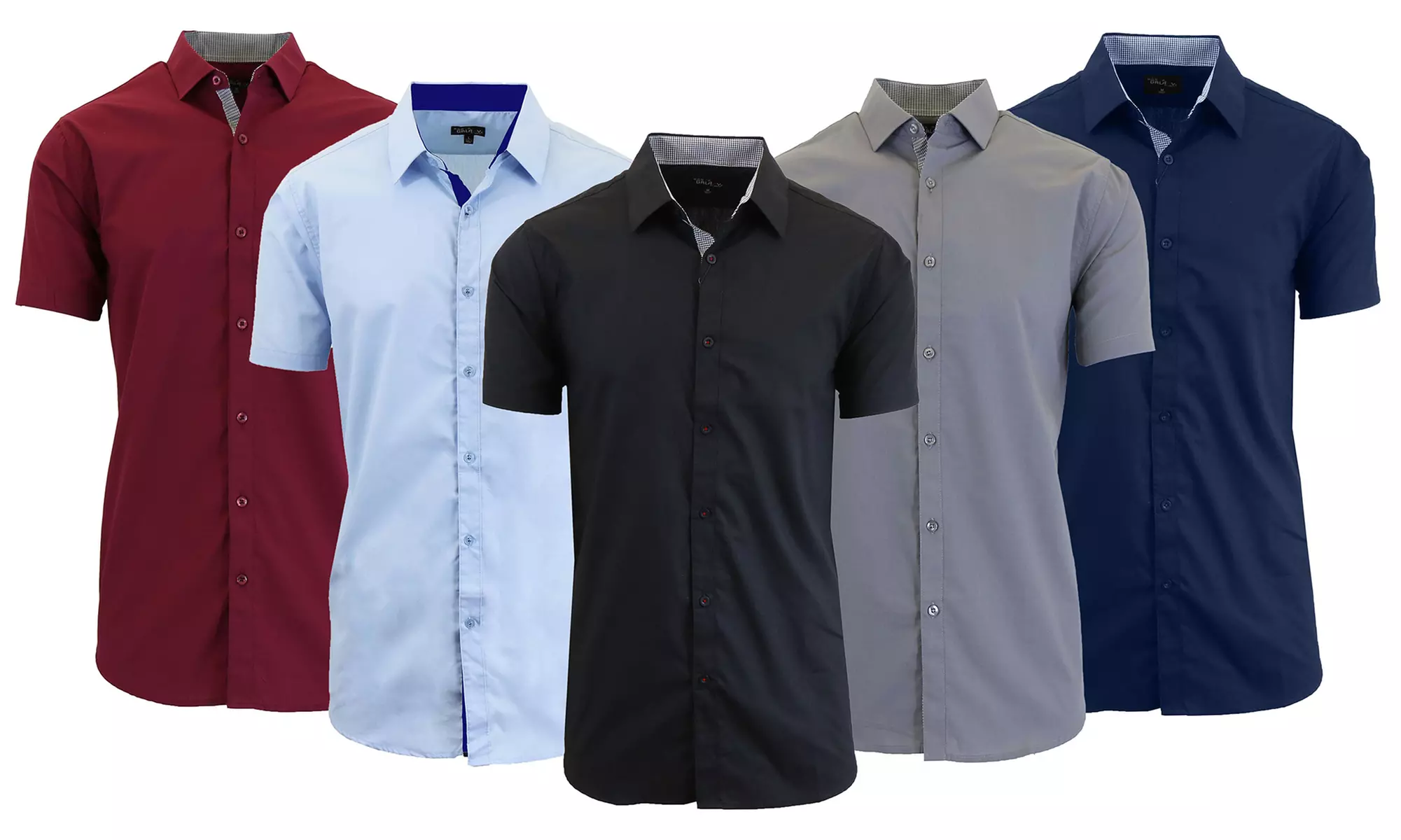 3-Pack Men's Non-Iron Slim-Fit Casual Dress Shirt (S-5XL) - Primary Image