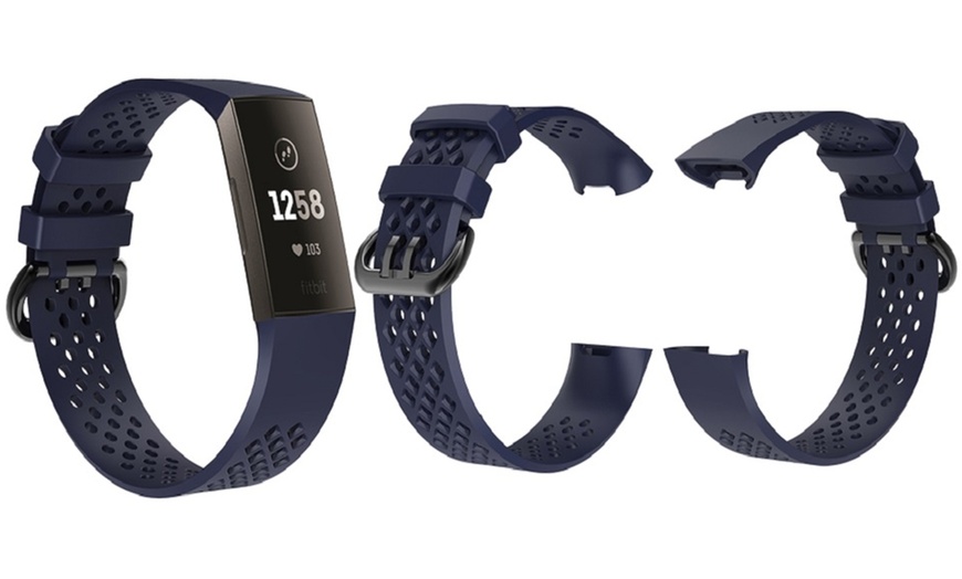 Image 6: Silicone Band for Fitbit Charge 3