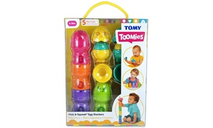  Tomy Hide and Squeak Egg Stackers 