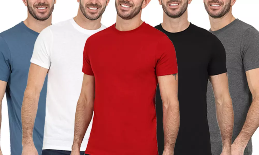 5er-Pack Herren-T-Shirts in der Größe nach Wahl - Primary Image