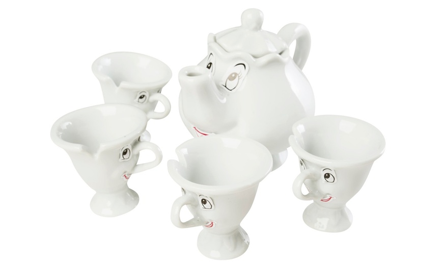 Image 8: Beauty and The Beast Tea Set