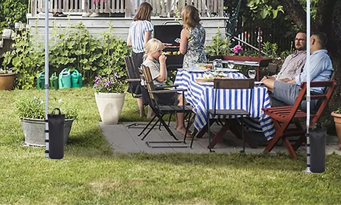 Four-Piece Outdoor Canopy Tent Fixed Weighted Sandbags