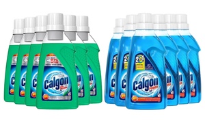 Six Pack of Calgon Three-in-One Washing Machine Water Softener 750ml