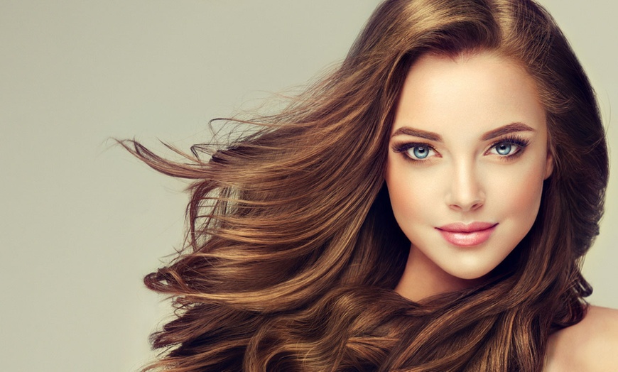 Image 1: Get Stunning Highlights with a Hair Wash, Blow Dry and Full Highlights