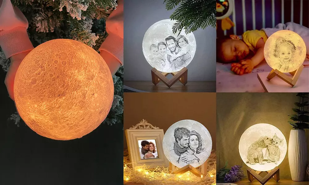 85% Off Personalized Moon Lamp from Justyling