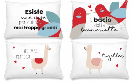 1 o 2 coppie di federe Miami disponibili in 6 fantasie