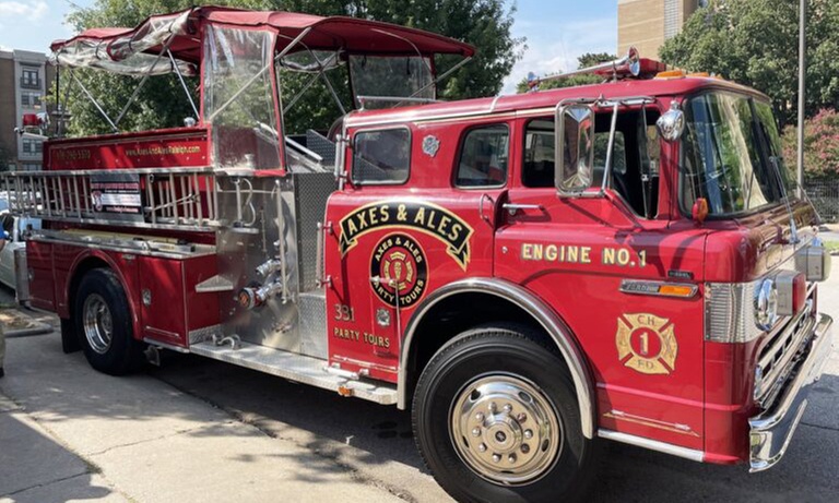 Enjoy 1, 2, 3 Hr Adult or 1 Hr Kids Firetruck Party Tour Up to 14 