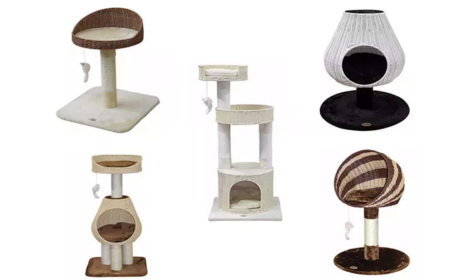 Go Pet Club Rattan Wicker Cat Trees - Primary Image