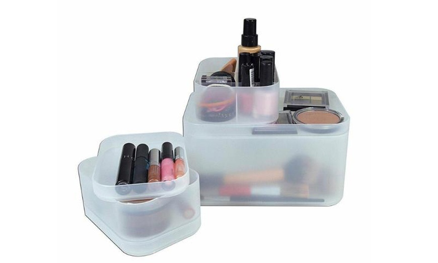 Image 2: Set of Three Jocca Transparent Organiser Boxes 