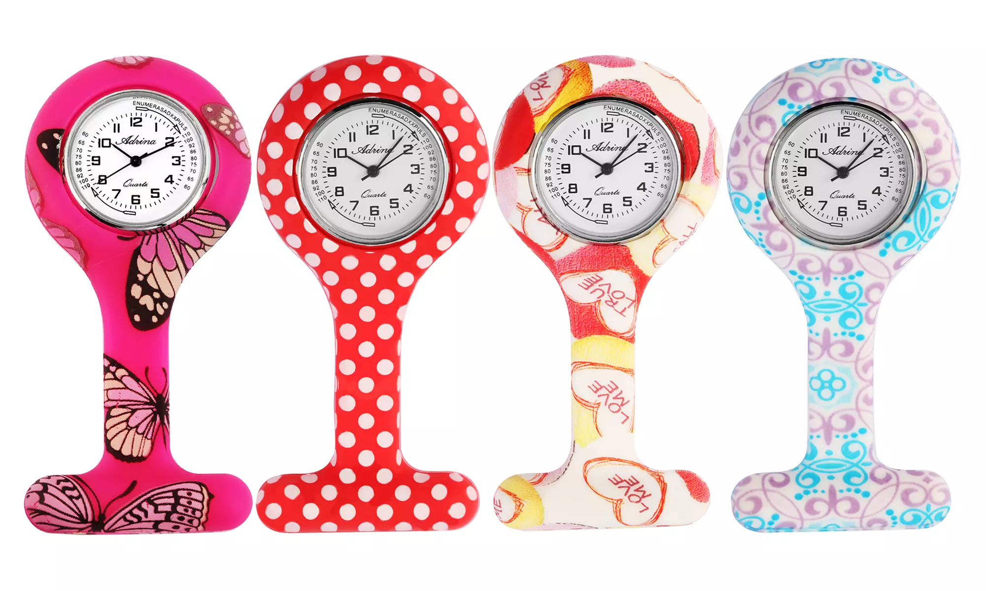 1 o 2 orologi da infermiera Adrina disponibile in 2 modelli e vari colori - Primary Image