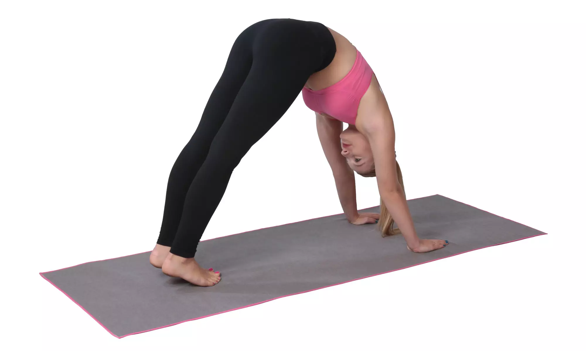 DG Sports Gray Microfiber Yoga Towel - Second Medium