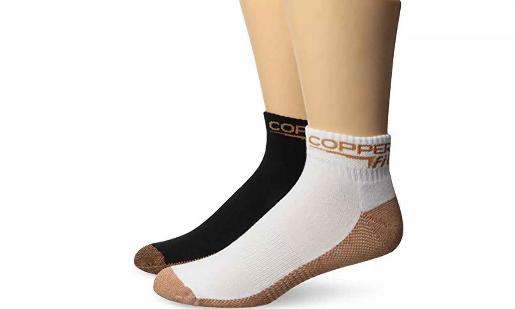 Unisex Copper-Infused Fit Sport Socks (2-Pack) - Second Medium