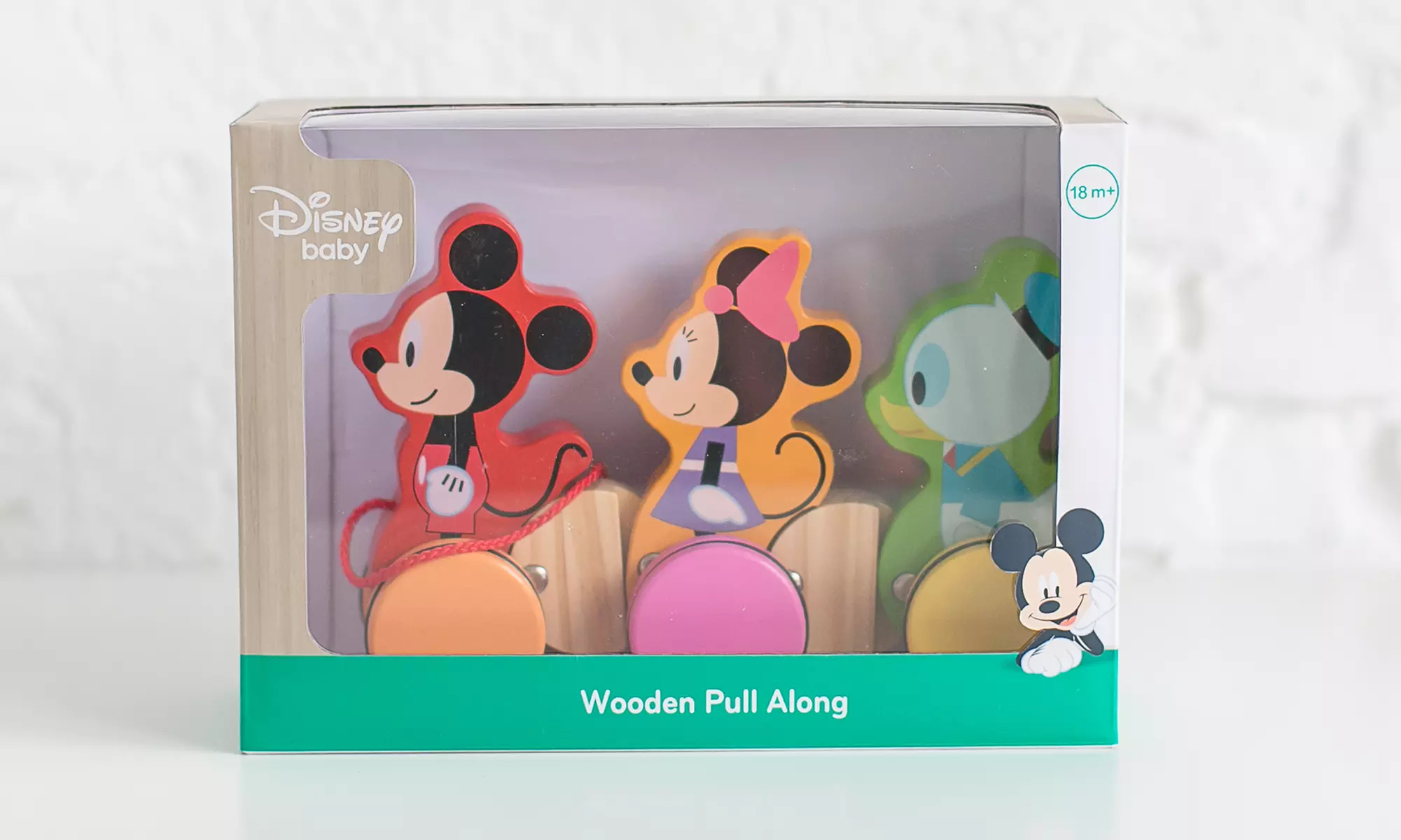 Jouet à tirer en bois Mickey, Minnie & Donald - Second Medium