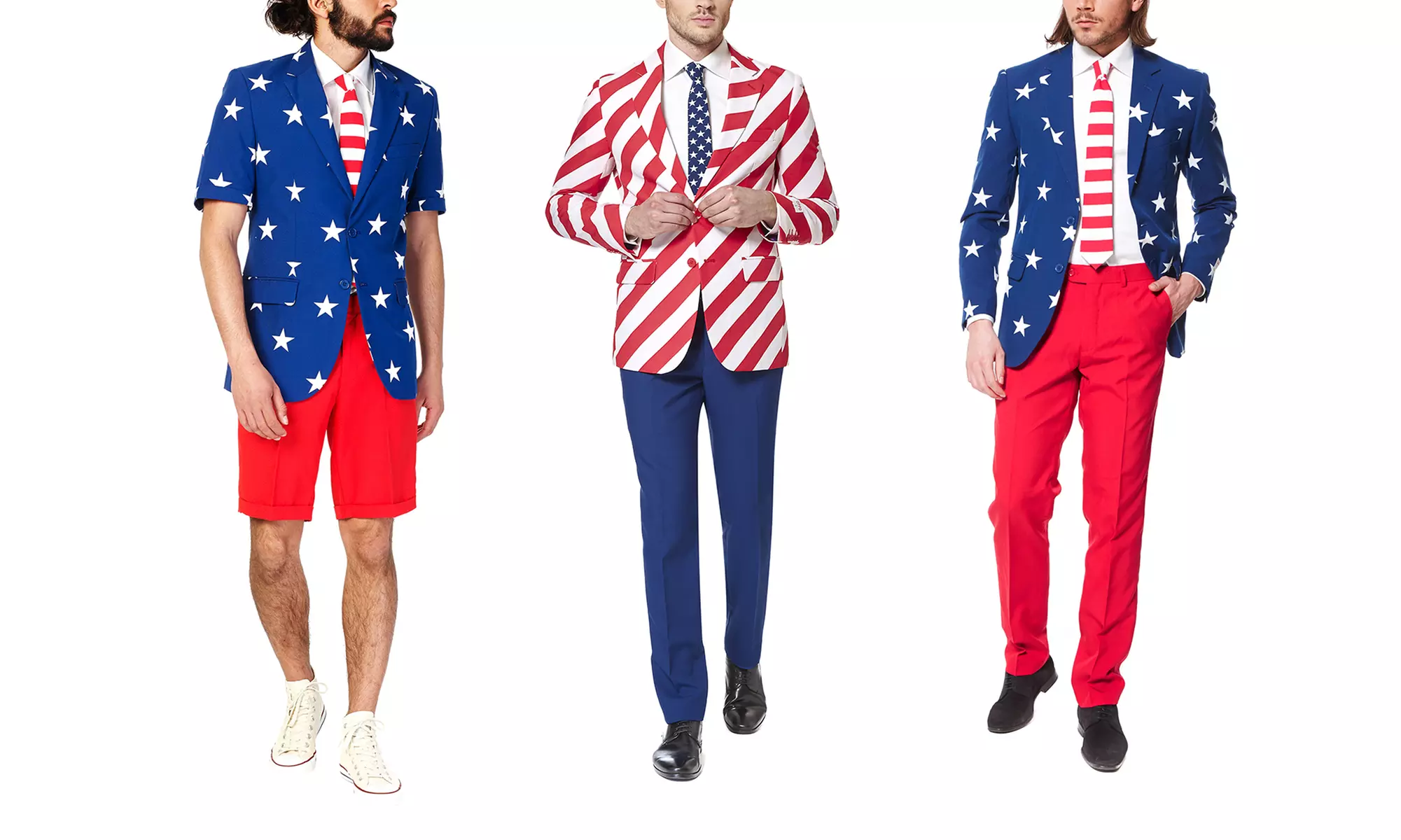 OppoSuits Men's 3-Piece Slim-Fit Americana Suit (36-52) - Primary Image