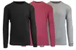 3-Pack Galaxy By Harvic Men's Waffle-Knit Thermal Shirts (S-2XL) - Second Medium