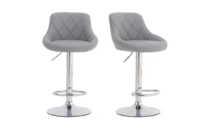 Image 3: Two-Pack of Alivio Gas Lift Bar Stools