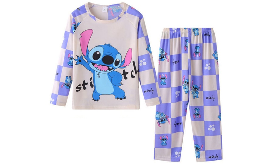 Image 4: Stitch Inspired 2-Piece Children's Pyjamas