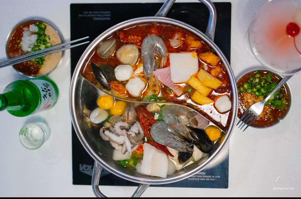 Indulge in Asian-Fusion Hotpot: $30 or $50 Toward Food and Non-Alcoholic Drinks at Hot Spot – Fairfax 36% Off)