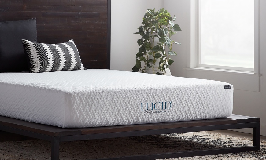 LUCID Comfort Collection 10" Gel Memory Foam Mattress | Groupon