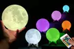 Globrite 3D-LED-Lampe in Mondform in der Größe und im Modell nach Wahl, optional mit Farbwechsel - Second Medium