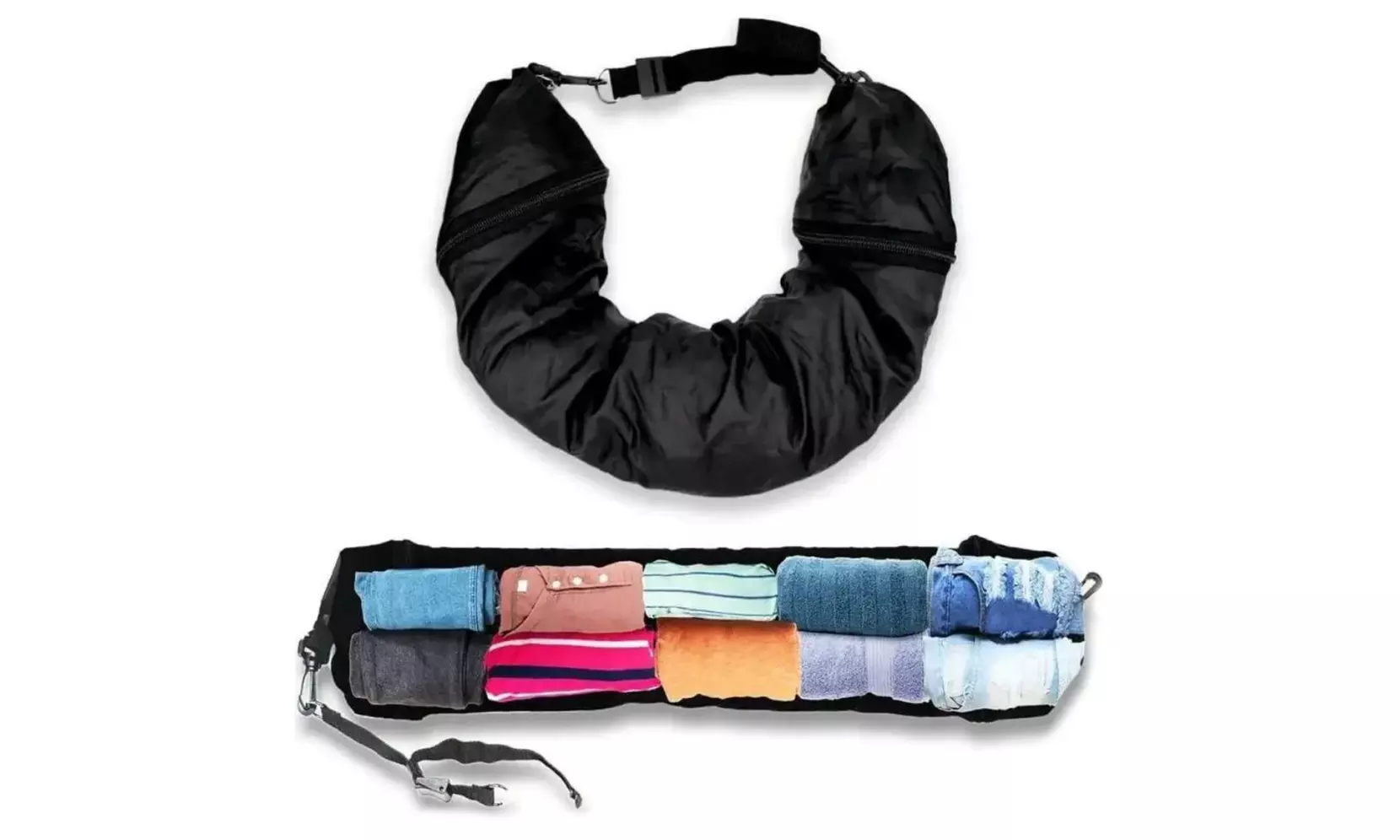 Hidden Storage Travel Neck Pillow