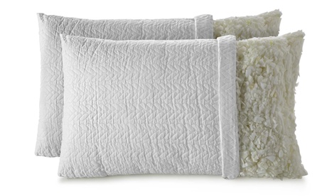 Fino a 4 guanciali intrecci Made in Italy in viscoleastico e fioccofibra