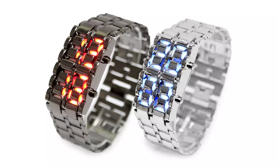 Men's Lava LED Digital Stainless Steel Sports Watch - Primary Image