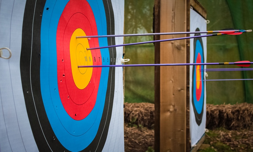 Image 3: Unleash Your Inner Warrior with Thrilling Axe Throwing and Archery Fun