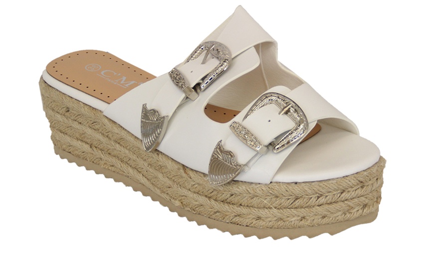 Image 6: Platform Mule Sandals