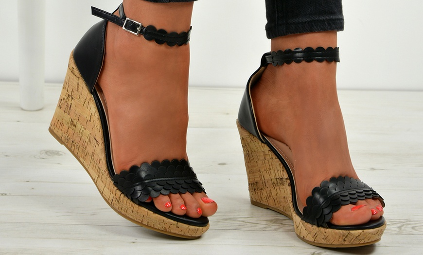 Image 2: Women's Cork Wedges