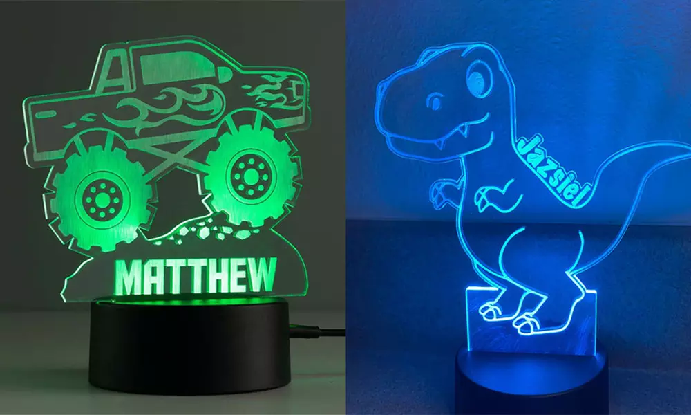 Illusions-Nachtlicht mit Namen