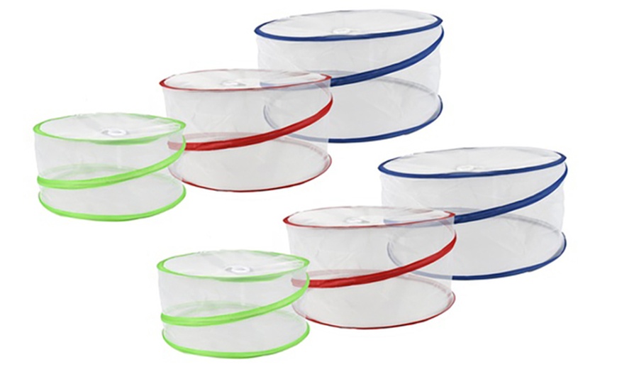 Image 9: Collapsible Pop-Up Food Covers