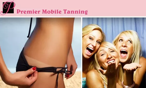 $55 for Full-Body Exfoliation and Spray Tan for Two from Premier Mobile Tanning ($150 Value)  - Primary Image