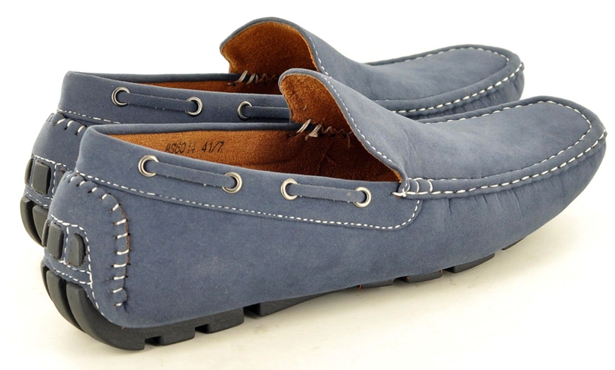 Image 12: Men's Faux Suede Casual Loafers