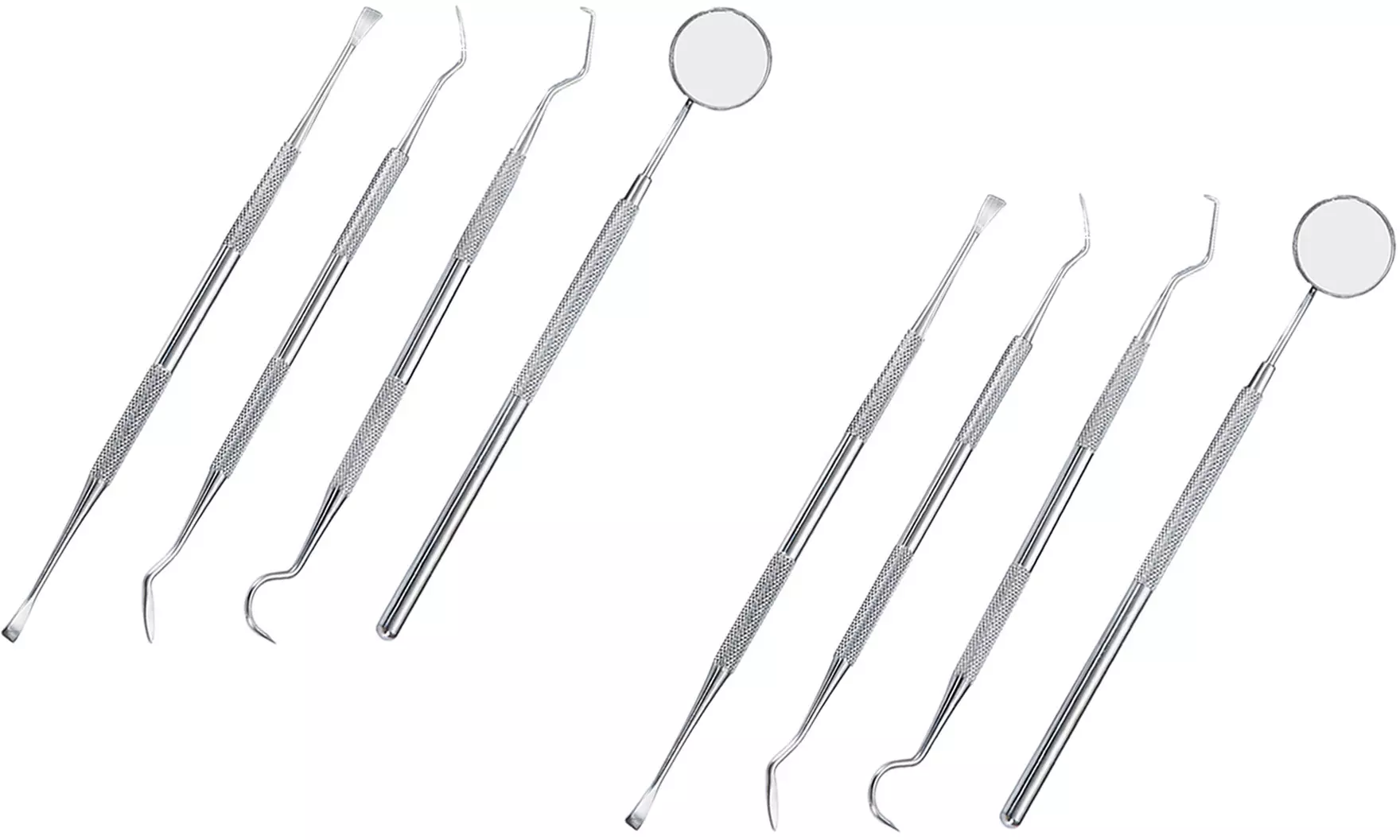 1 o 2 set di strumenti per l'igiene orale, comprensivi di specchietto e raschietti di varie tipologie - Image 2