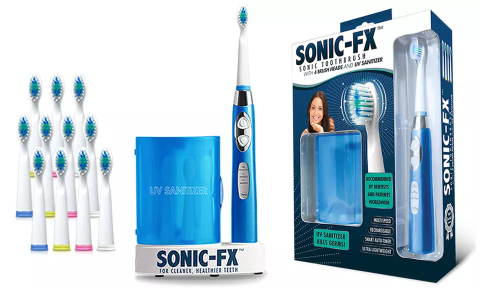 Sonic-FX Toothbrush with UV Sanitizer and 12 Brush Heads  - Second Medium