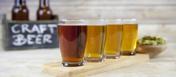 Explore Hops Scotch Bottle Shop's Beer Flight and Pretzels with up to 25% off - Primary Image