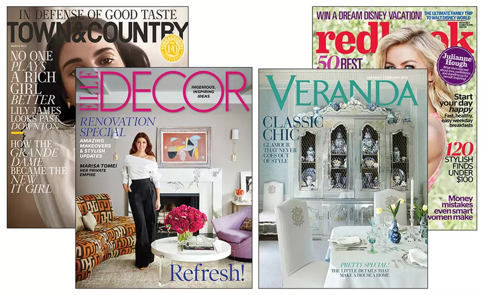 1-Year Subscription to Hearst Women's Fashion & Lifestyle Magazines - Second Medium