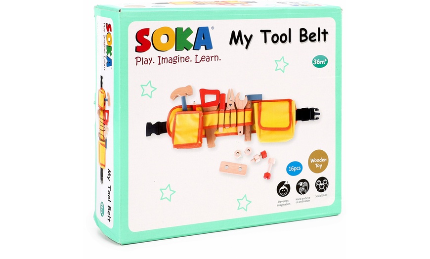 Image 7: My Tool Belt Toy Set