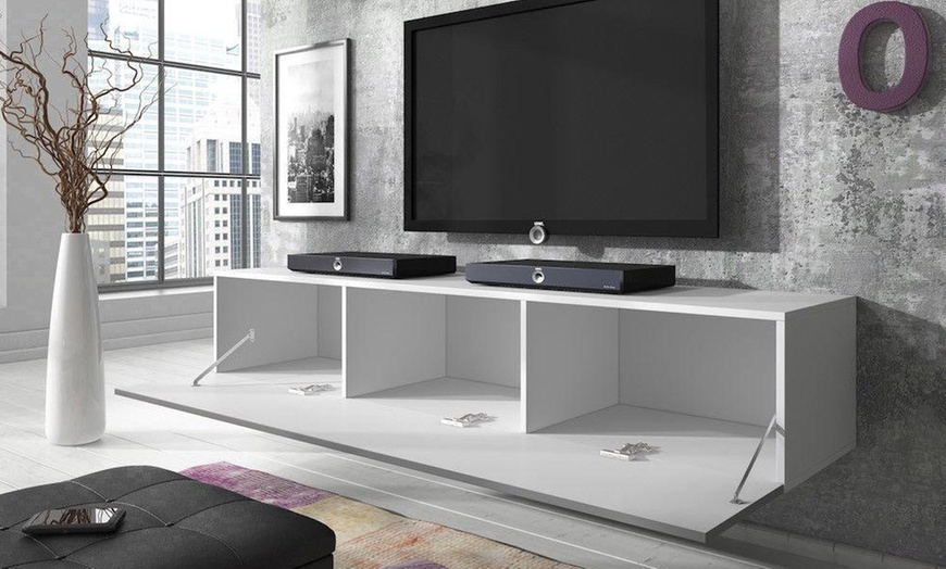 Image 12: E-Com Rocco Floating TV Unit