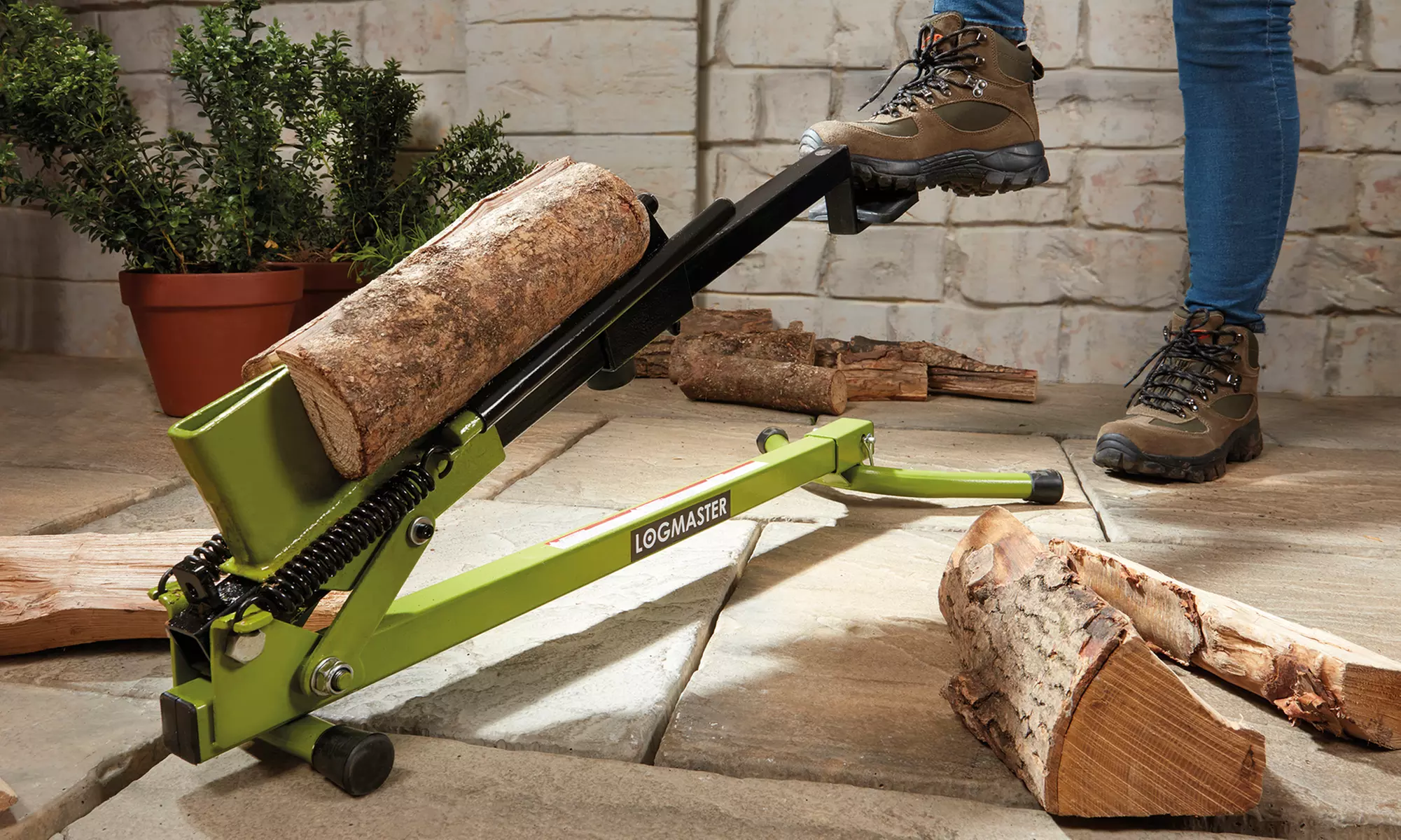 Log Master Foot Operated Log Splitter - Primary Image