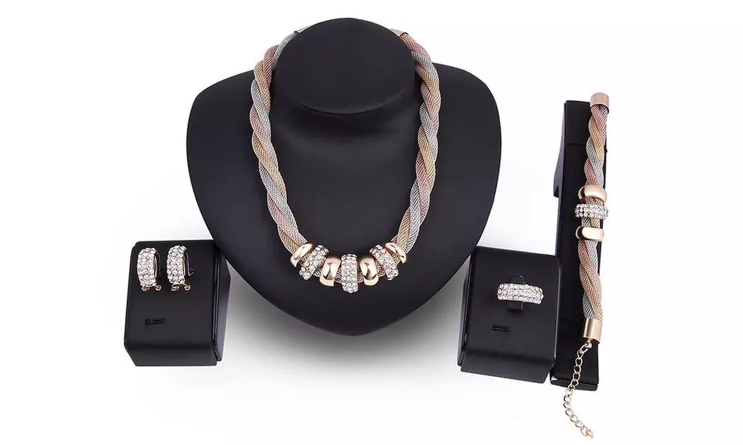 1x oder 2x Schmuck-Set mit Swarovski®-Kristallen - Primary Image