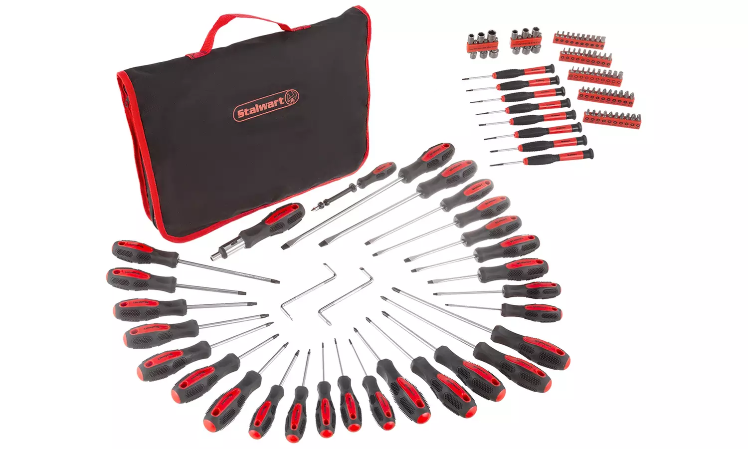 Stalwart 100-Piece Screwdriver Set with Carrying Bag - Primary Image